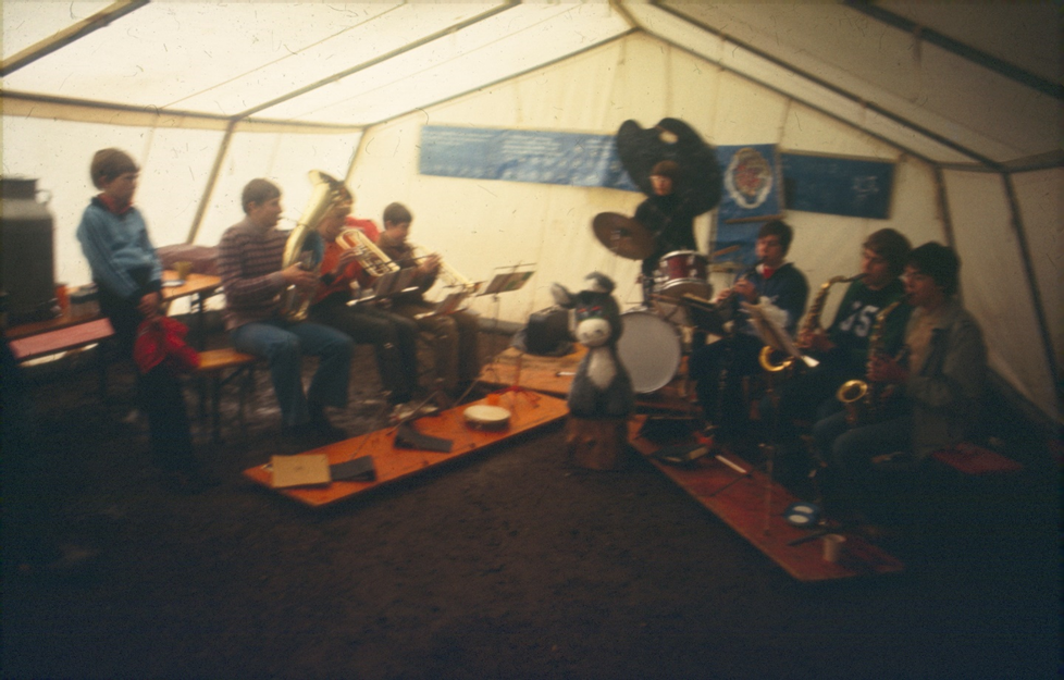 Die Big-Band „The Donkeys“ spielten zum Tanz auf